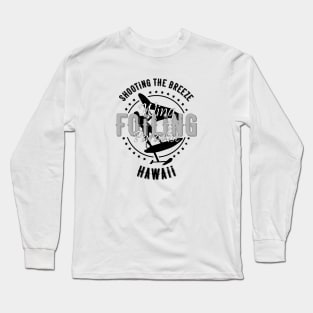 Wing Foiling Paradise - Hawaii Long Sleeve T-Shirt